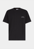 GCDS Embroidered Loose T-Shirt Black