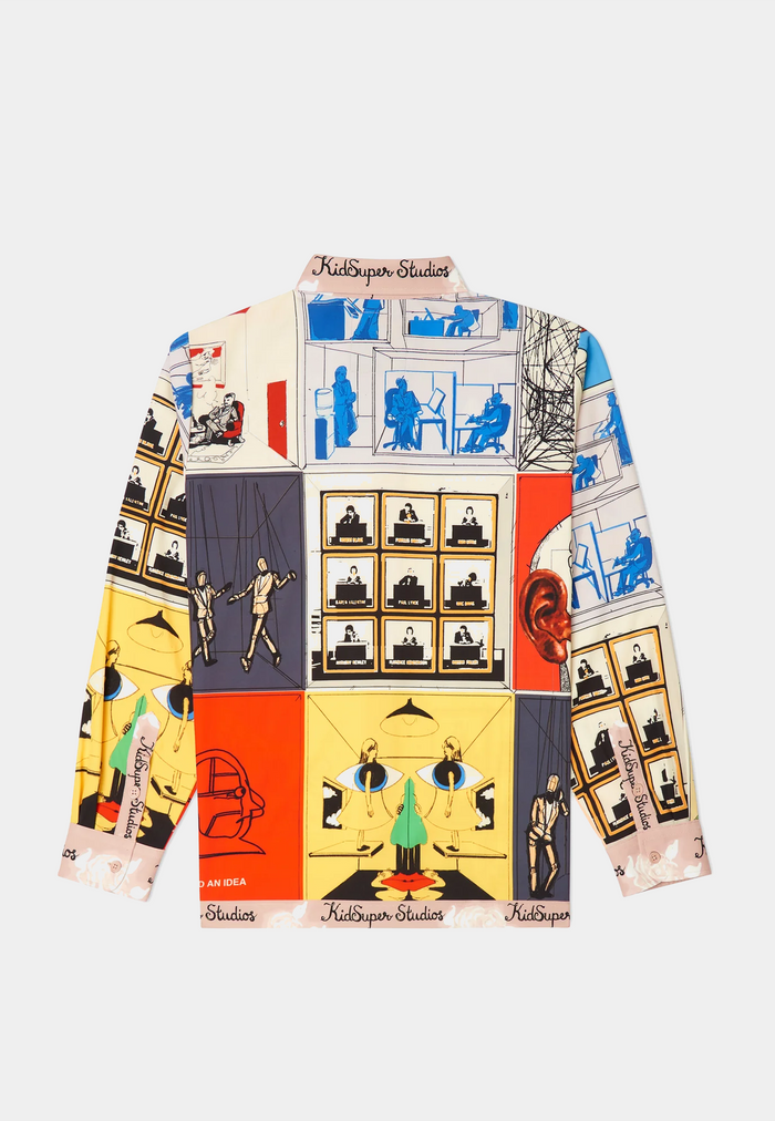 Kidsuper Studios Printed Satin Shirt Multi