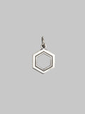 Kobashi Studio "Kikkou-Aki" Hexagon Charm Large Silver 925