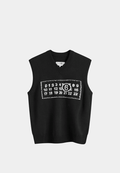 Maison Margiela Jacquard Number Logo Vest Black Black