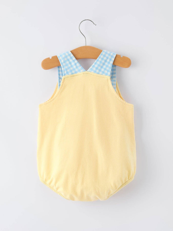 "MAMA'S BESTIE " Embroidered Baby Boy Romper