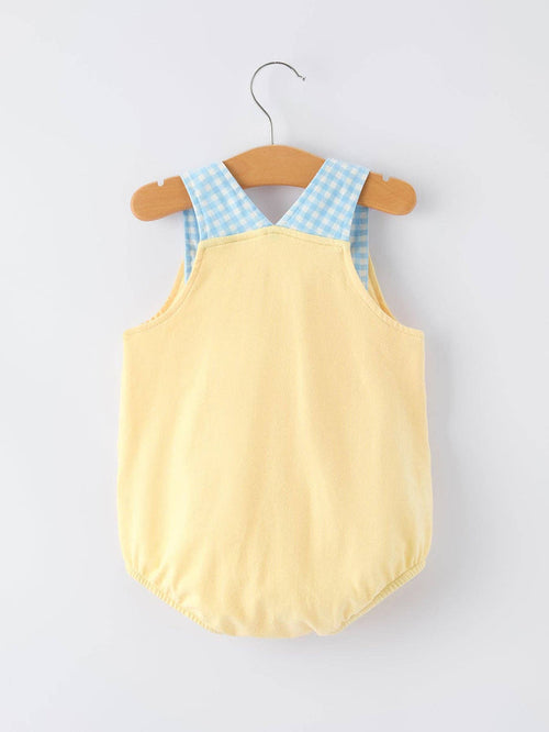 "MAMA'S BESTIE " Embroidered Baby Boy Romper