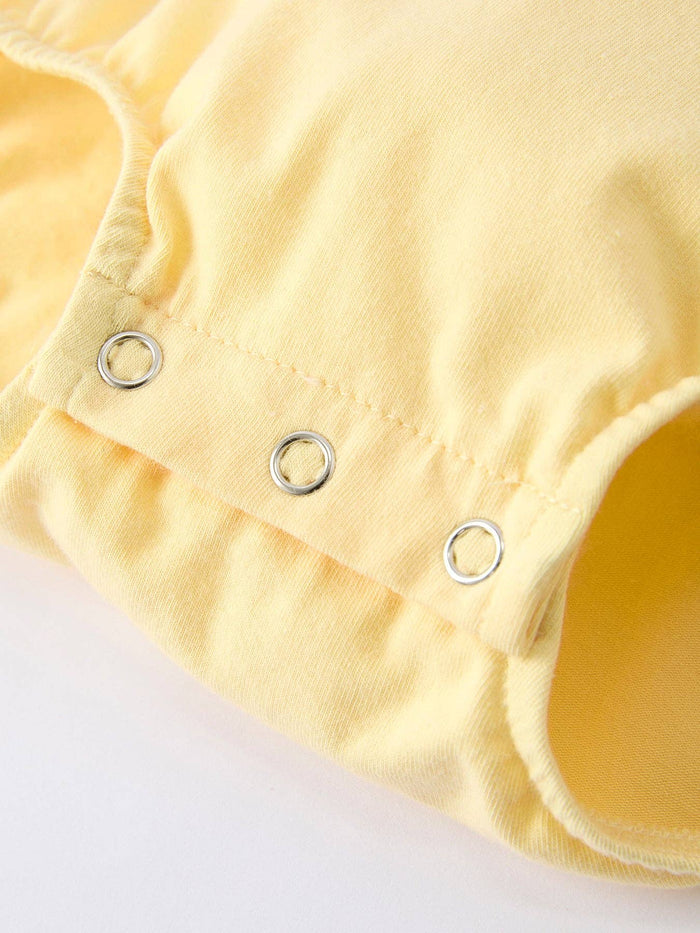 "MAMA'S BESTIE " Embroidered Baby Boy Romper