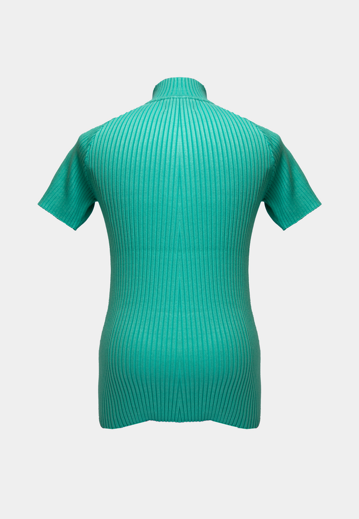 Pieces Unique La Cle Short Turtleneck Green Green