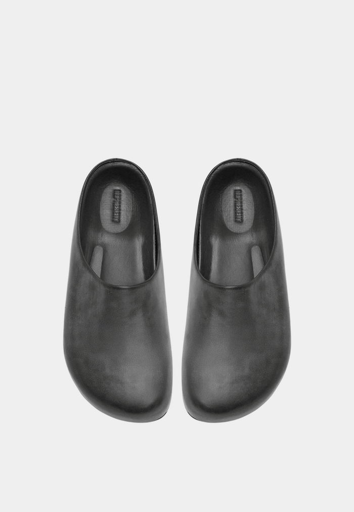 Represent Leather Mule Off Black