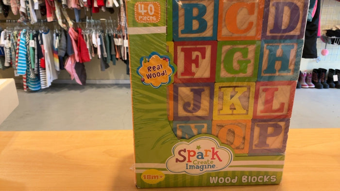 Spark Create Imagine Wood Blocks NIB