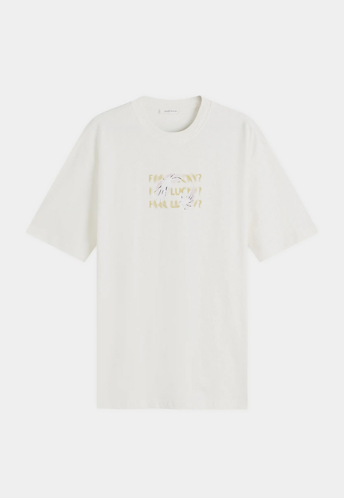 Wood Wood Haider Lucky T-shirt GOTS Cream