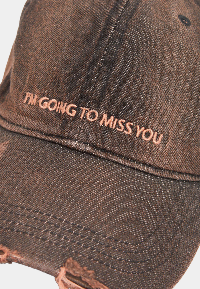 Wood Wood Jonathon Distressed Cap 7078 Burnt - Orange Wash